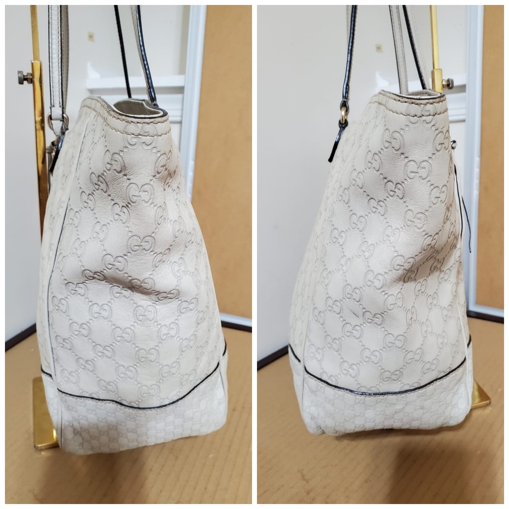 GucciGuccissima Medium Bree Tote Off White - Picture 5 of 10